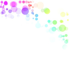 Bubbles Circle Dots Unique Colorful Bright Vector Background