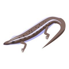 Forest lizard icon. Isometric of forest lizard vector icon for web design isolated on white background