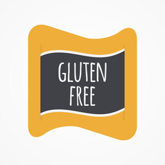 Gluten Free sticker. Vector sign isolated. Illustration symbol for food icon, label, product, packaging, healthy eating, special diet