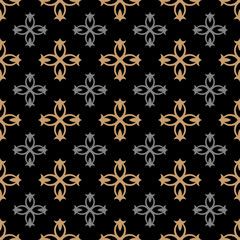 Decorative Background Pattern. Seamless Pattern, Vintage. Vector Image.