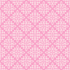 Decorative Pink Background Pattern. Seamless Pattern. Vector.