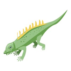 Dino lizard icon. Isometric of dino lizard vector icon for web design isolated on white background