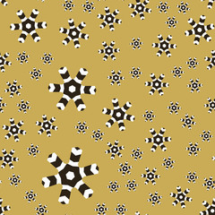 Abstract Background Pattern. Gold Seamless Wallpaper For Your Design. Vector Image.