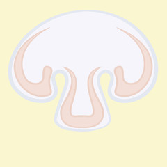 vector illustration of a mushroom