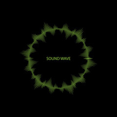 Sound waves vector illustration