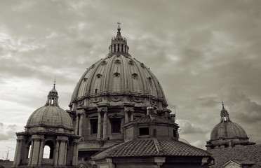 Fototapeta na wymiar Rome St. Peter's Basilica an ancient city