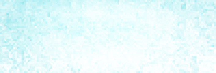 Fototapeta na wymiar Pale turquoise pixel background. Subtle vector pattern