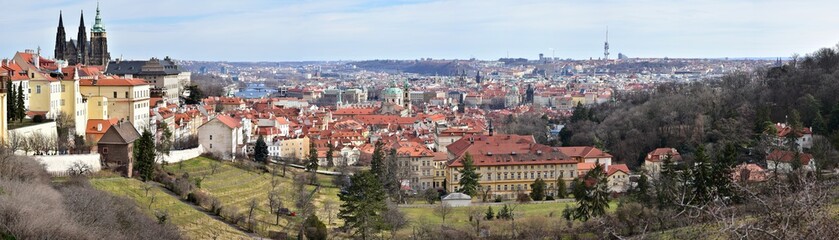 Fototapeta na wymiar Prague,capital city of Czech republic,view from Strahov