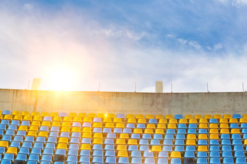 Fototapeta premium Photo of stadium seats