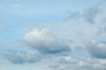 Obraz premium Beautiful blue sky with clouds on sunny day