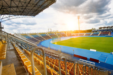 Full length view of football stadium
