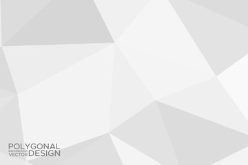 Fototapeta premium Grey silver abstract polygonal background. Applicable for cover design, invitations, presentations, flyers, posters, business cards. Contemporary art. Vector illustration EPS 10.