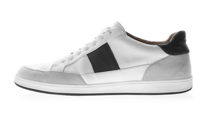 New sneaker isolated on white. Sport shoe