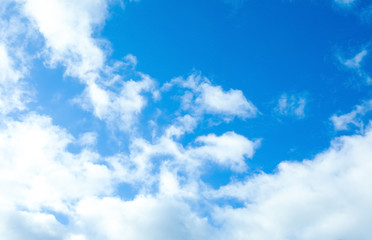 Fototapeta premium Beautiful view of blue sky with clouds
