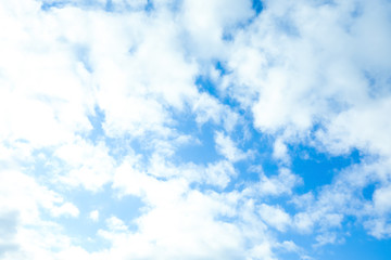 Beautiful view of blue sky with clouds