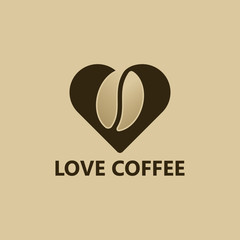 Love Coffee Logo Template Design