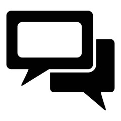 Naklejka premium Speech bubble icon vector illustration. Text message, chatting, texting symbols. Online communication, conversation sign. Chat bubble icon for modern style web and mobile applications.