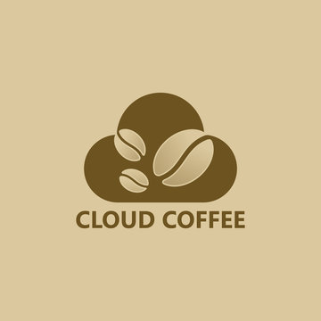 Cloud Coffee Logo Template Design