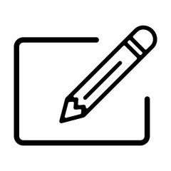 Edit icon. Pen, Pencil symbol. Draw, edit text, file, document. Write, create, modify file content.