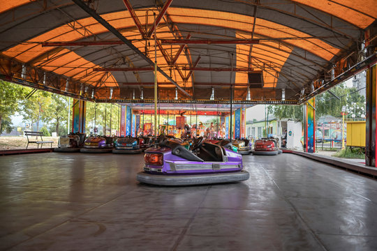 Dodgem Cars In A Funfair