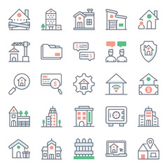  Pack Of Property Flat Icons 