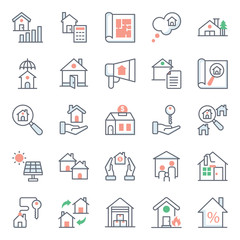  Pack Of House Flat Icons 