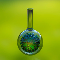 Covid-19 in a laboratory flask