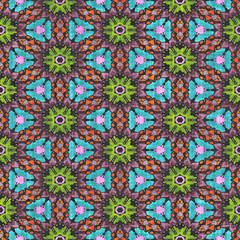 Abstract  cartoon kaleidoscope