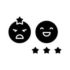 Checking answers black icon, concept illustration, vector flat symbol, glyph sign.