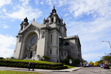 Mighty Roman Catholic Church, Cathedral of Saint Paul stands in great awe over St. Paul, Minnesota. The building opened in 1915.