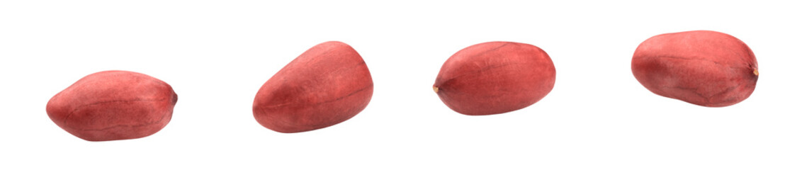 peanut kernels isolated on white