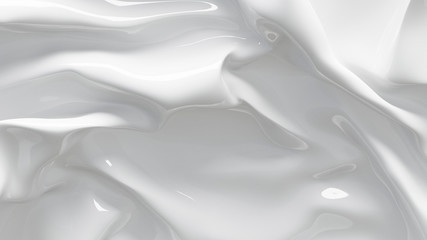 3D Illustration White Abstract Texture