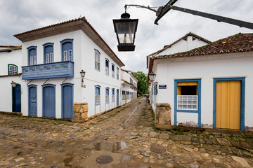Historical Center in Paraty, Imperial Colonial Town Near Rio de Janeiro, Brazil