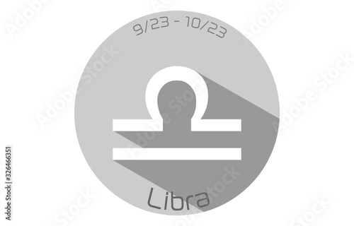 12星座のアイコン ベクターイラスト 天秤座 Wall Mural Tkm