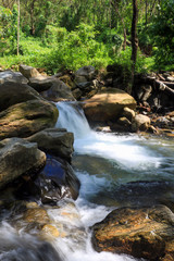 Waterfall wild view, Beautiful nature view