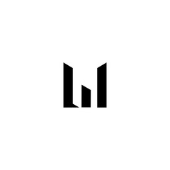 Obraz premium LW L W Letter Initial Logo Design Vector
