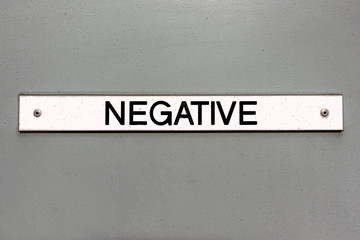 Negative sign