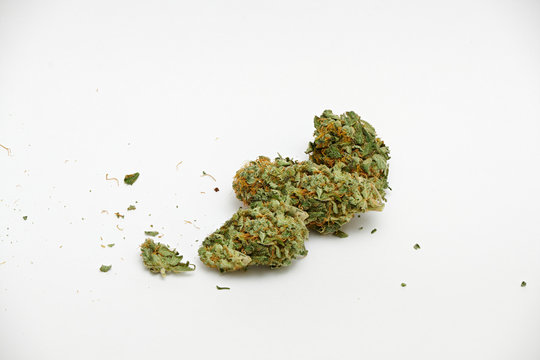 Details of White Widow marijuana buds