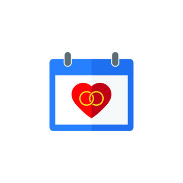 wedding day  calendar Happy wedding day, marige icon love icon 