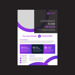 Unique Corporate Flyer Design Template and Business flyer vector