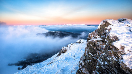 Stunning mountain landscape. Bieszczady Mountains. Poland.