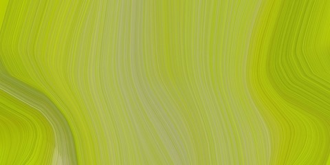 background graphic with modern soft curvy waves background illustration with yellow green, dark khaki and olive color