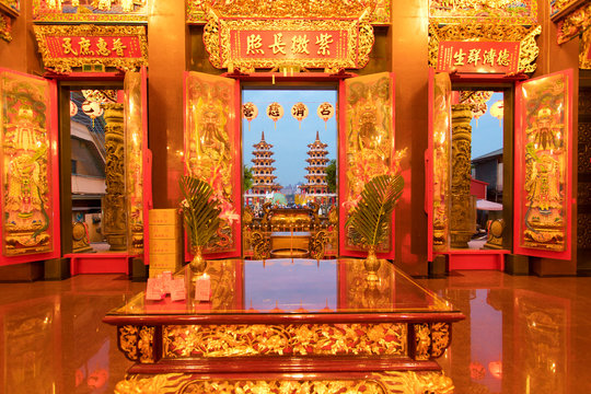 Gold Temple in Taiwan Buddhist 