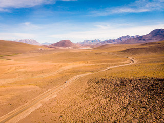 Fototapeta na wymiar Camping in the atacama desert in northern chile