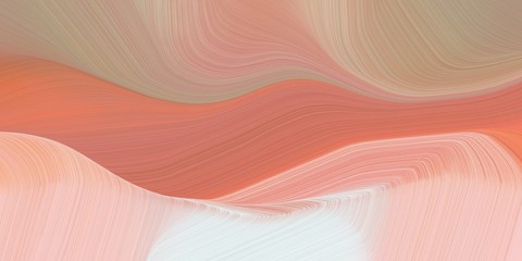 background graphic with smooth swirl waves background design with dark salmon, pastel pink and baby pink color