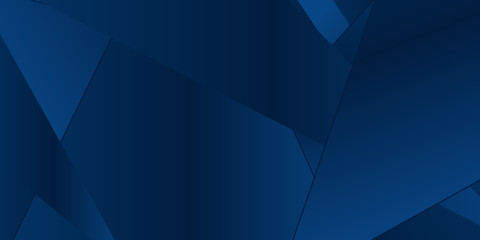 Blue triangle abstract presentation background.