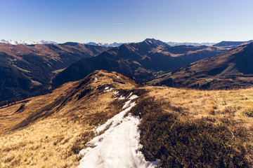 Hiking in the hinterglemm area in Austria