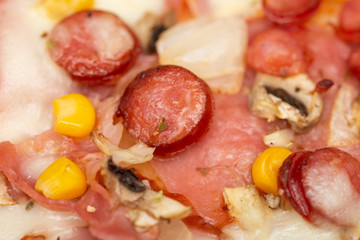 Pizza Primavera  traditional italian meal 