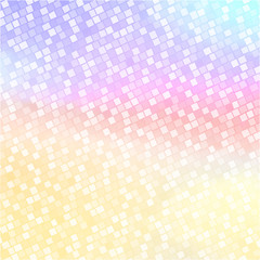 Multicolored abstract texture background with squares in transparency