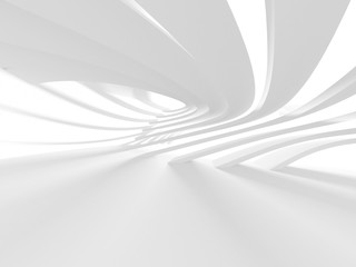 Abstract White Architecture Design Concept